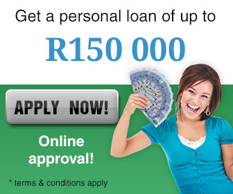 Get Access of up to R150 000 in Personal Loans.